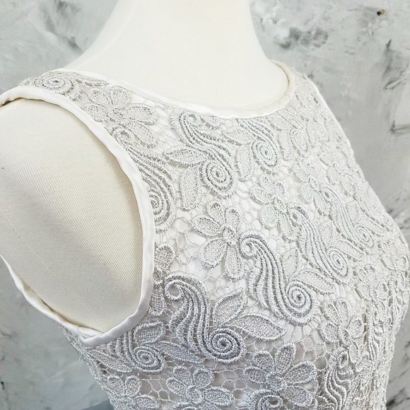 VINTAGE Blue & Silver Ball Prom Evening Party Gown - Picture 6 of 8